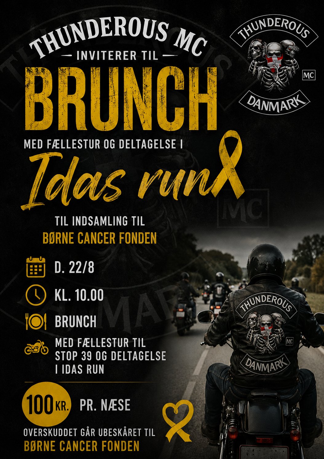 Brunch og deltagelse i Idas run børnecancer fonden