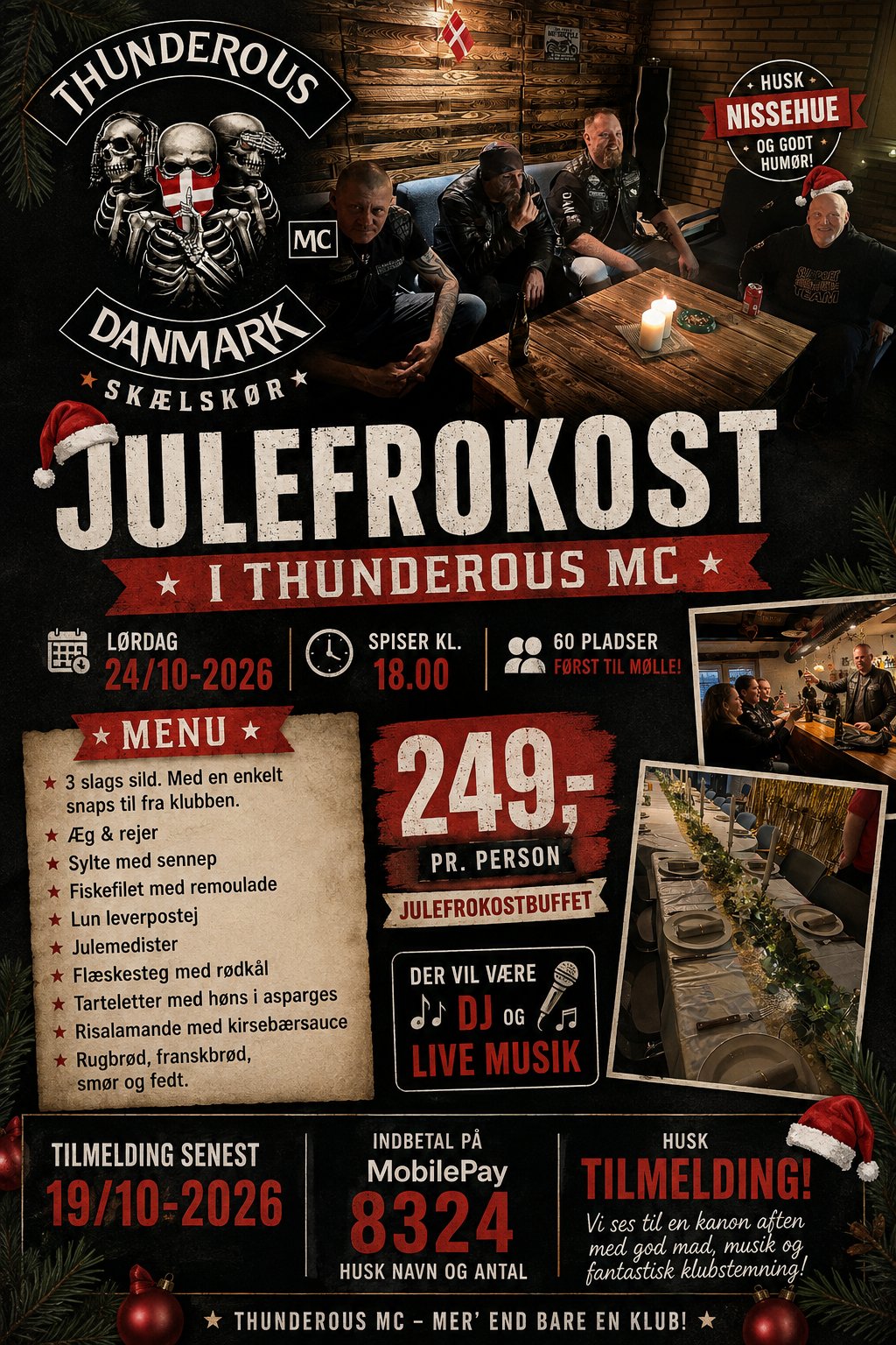 Uge 43 julefrokosten i Thunderous 